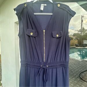 Emma & Michele Dark Blue Jumpsuit